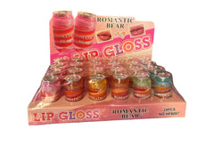 24-Piece Romantic Bear Color Changing Lip Gloss Set – Cute Moisturizing Lip Gloss Collection