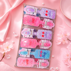 Glitter Detangling Hair Brush – Cute Kawaii one dozen