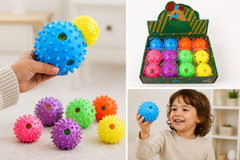 Colorful Squishy Bead Ball Toy Set – Sensory Stress Relief Squeeze Balls for Kids