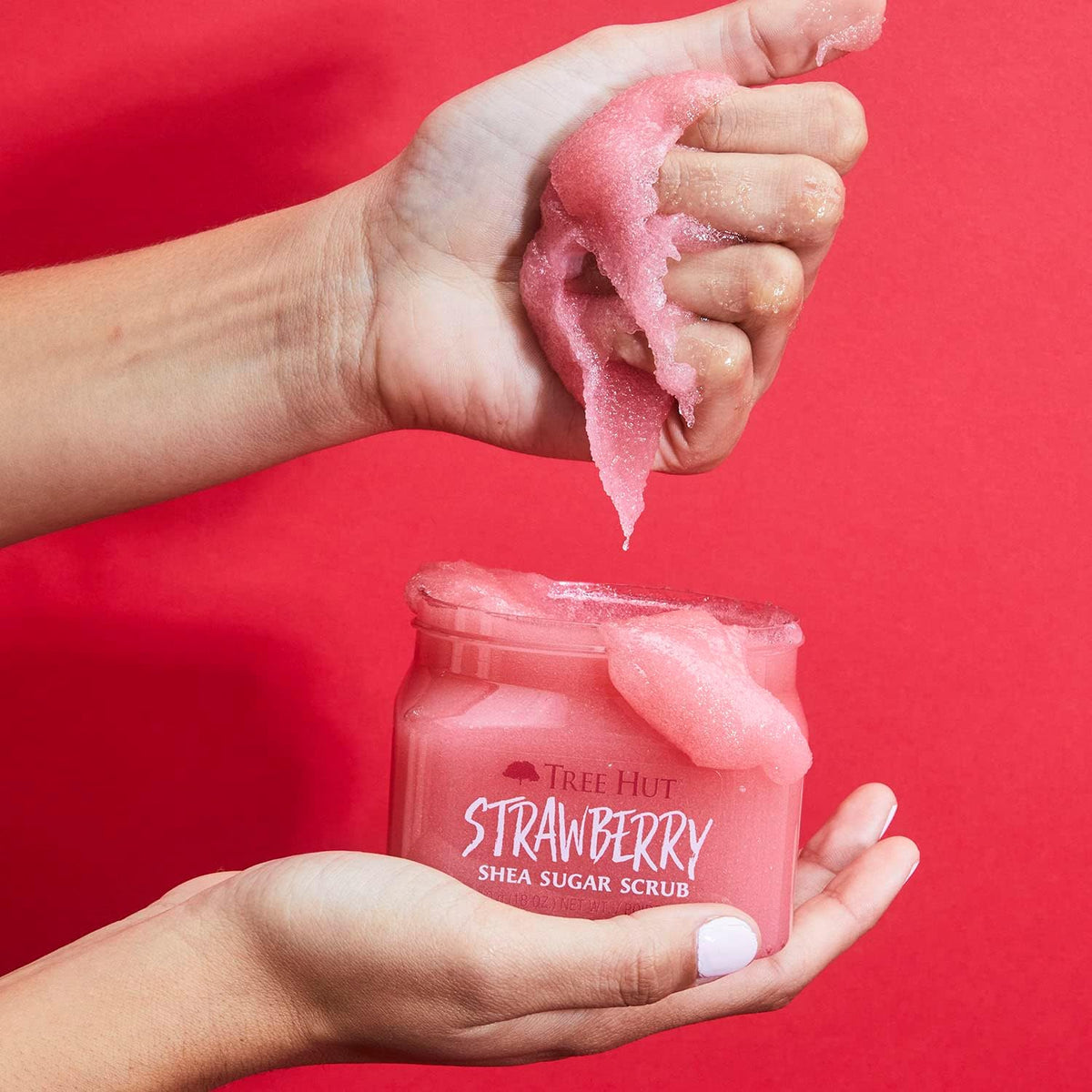 - Exfoliante Corporal De Azúcar - Strawberry - Bote 510 G - Contiene Ácido Beta Hidróxido Y Manteca De Karité - Ayuda a Restaurar El Brillo De La Piel - Nutre Y Suaviza La Piel Seca