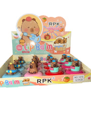 Cute Bear Lip Balm Set – 12 Piece Moisturizing Glossy Lip Balm Bundle | Kawaii Lip Care