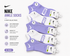 10 Pair Athletic Ankle Socks for Women | Cushioned Low Cut Socks | Breathable Everyday Comfort Socks | Lavender & White