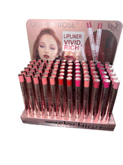 Matte Lip Liner Pencil Set – Long Lasting Waterproof Lip Liners Assorted Shades | Professional Makeup Display Collection