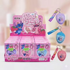 RPK Cartoon Hand Cream Keychain Set – Cute Moisturizing Hand Cream Display Box | Kawaii Travel Hand Lotion Gifts & Party Favors