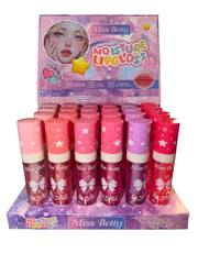 Miss Betty Moisture Lip Gloss – Long Lasting Glitter Lip Gloss | Cute Kawaii Moisturizing Lip Gloss