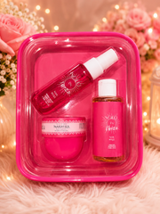 Marbella Pink Spa Gift Set – 3 Piece Bath & Body Collection | Body Butter, Bubble Bath & Fragrance Mist Gift Set