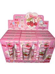 Shop our Cherry 2-in-1 Hand Cream & Perfume Set (12 pcs). A cute, fruity scented wholesale beauty bundle perfect for resellers, gifts, and party favors.