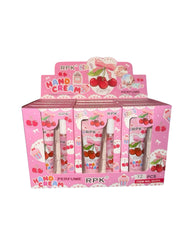 Shop our Cherry 2-in-1 Hand Cream & Perfume Set (12 pcs). A cute, fruity scented wholesale beauty bundle perfect for resellers, gifts, and party favors.