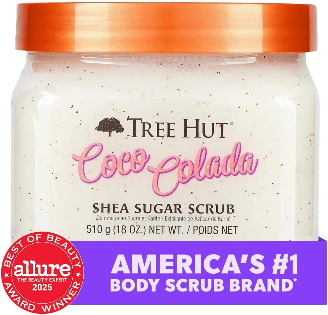 - Exfoliante Corporal De Azúcar - Coco Colada - Bote 510 G - Contiene Piña Y Manteca De Karité - Ayuda a Restaurar El Brillo De La Piel - Nutre En Profundidad Y Suaviza La Piel Seca